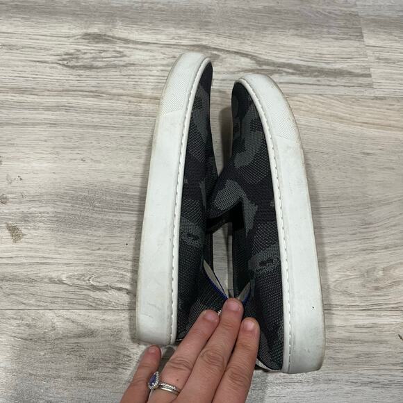 Rothy’s Original Slip On Sneaker Knit Gray Camo Camouflage Womens Size 6 - Picture 7 of 7
